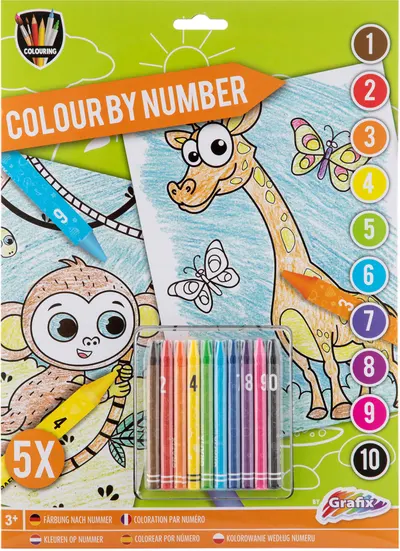 Grafix Paint by Numbers Set - Animale