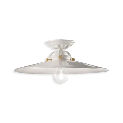 Plafoniera, lampa de tavan RETRO B&W FINISH 02 - SMALTO BIANCO C105