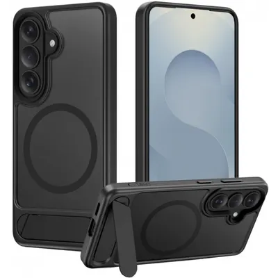 Husa MagSafe pentru Samsung Galaxy S26 S942, Tech-Protect, Magrack, Neagra Mata