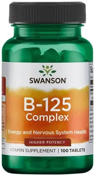 B-125 Complex, 100 tablete, Swanson