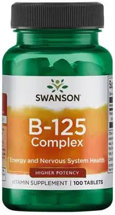B-125 Complex, 100 tablete, Swanson