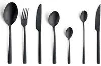 Set tacâmuri Amefa - Manille, 42 piese, negru mat