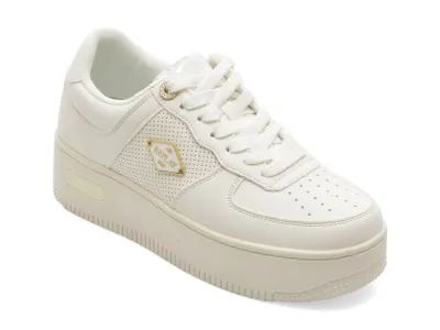 Pantofi sport REPLAY albi, WZ5O45S, din piele ecologica