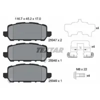 Set placute frana, frana disc TEXTAR 2594701
