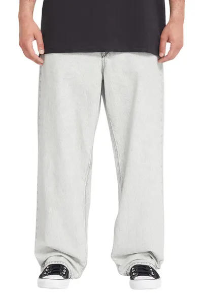 Blugi cu aspect decolorat si croiala relaxed fit