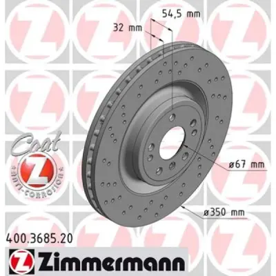 Disc frana ZIMMERMANN 400.3685.20