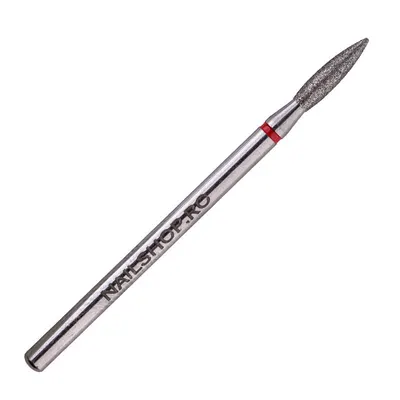 Capat freza diamant PRO - flacara fina 2.5 mm - #129P