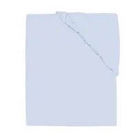 Cearceaf cu elastic, MimiNu, Jerse, Pentru patut 120X60 cm, Material certificat Oeko Tex Standard 100, Light blue