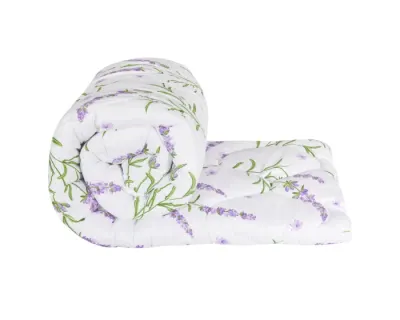 Pilota matlasata Lavanda Confort Somnart, 140x200 cm, 250 g, microfibra, vara