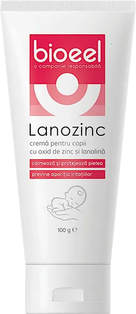 Crema pentru copii Lanozinc, 100g, Bioeel
