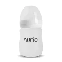 Biberon Nurio Premium din Sticla cu Protectie din Silicon, 150 ml