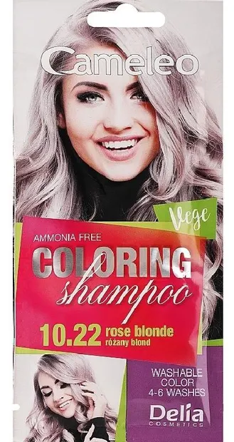 Delia Cameleo Șampon colorant la plic , 10.22 Rose Blonde, 40 ml
