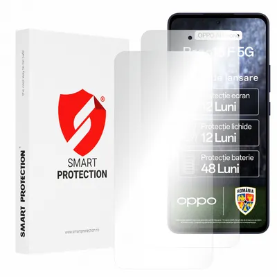 Folie de protectie Ecran Smart Protection Premium Classic pentru Oppo Reno13 FS 5G / Reno13 F 4G / Reno13 F, Plastic, Set 2 bucati