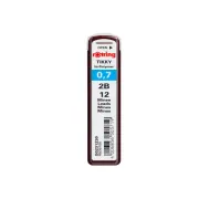 Mine creion mecanic Rotring Tikky, 0. 7mm, 2B, set 12 buc