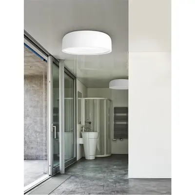 Plafoniera PERLETO Metal & Acrylic Diffuser Mat Alb Otel Outside Mat Alb Inside LED E27 3x12 Wat 230 Volt IP20 Fara bec