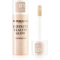 Dermacol Infinity Healthy Glow fond de ten lichid SPF 10 culoare 01 Fair 20 g