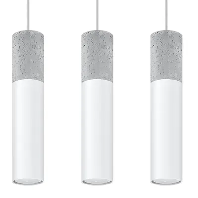 Lampa suspendata BORGIO 3L alb