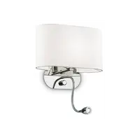 Aplica Sheraton, 2 becuri, dulie G9 + LED, L:300 mm; H:350 mm; Alb