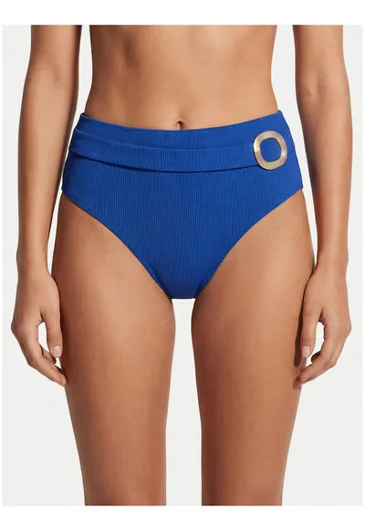 Slip de bikini de Dama - Albastru - material sintetic - croiala clasica