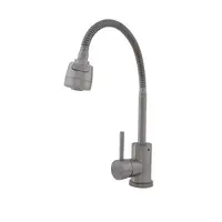 FB-011 Ref Baterie bucatarie SUS 304 pipa flexibila 2 functii crom mat VITAL FLOW