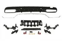 Acoperire bara Spate (cu paranteze de montaj; cu sipci cromate, AMG STYLING, cu suport de gauri, negru) MERCEDES C (A205), C (C205), C T-MODEL (S205), C (W205) KABRIOLET-LIMUZINA 12.13-04.23