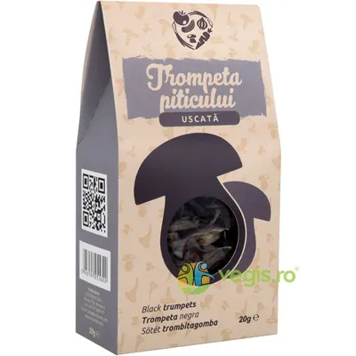 Ciuperci Trompeta Piticului Uscata fara Gluten 20g