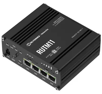 Router Teltonika - RUTM11, 4G LTE, dublu SIM, negru