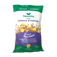 Fulgi de cereale cu porumb, 500g, SanoVita