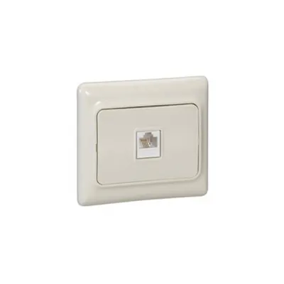 RJ 45 priza Kaptika - flush mounting - UTP category 5e - ivory