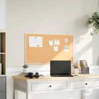 vidaXL Tablă de plută cu ramă din lemn masiv de pin 100x55 cm