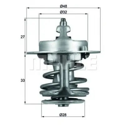 Termostat, lichid racire MAHLE ORIGINAL TX 63 83