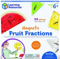 Kit educațional Learning Resources - Fracții magnetice, fructe