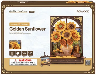 Puzzle 3D - Golden Sunflower