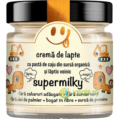 Crema de Lapte Supermilky fara Zahar Adaugat Secretele Evei 250g