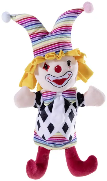 Păpușă pentru teatru Heunec - clovn, 24 cm