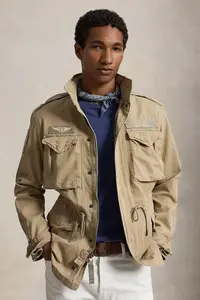 Polo Ralph Lauren geacă de tranziție pentru bărbați din bumbac Icnc Fld Jkt Lined Field