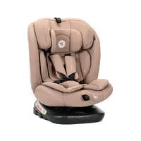Scaun auto pentru copii i-Size Capella Beige cu isofix, rotativ 360 grade, 0 luni-12 ani, 40-150 cm