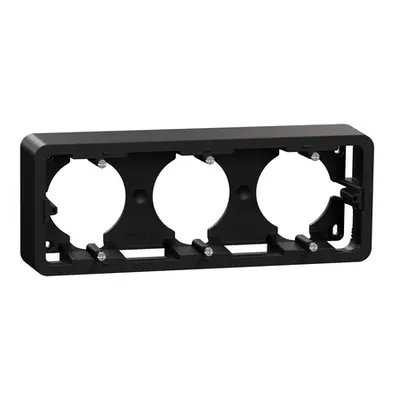 New Unica - doza - aparenta - 3 x 2 module - antracit