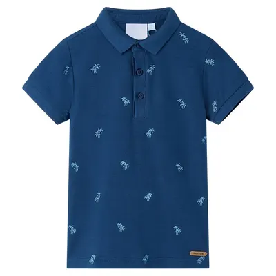 Tricou polo pentru copii, albastru închis, 116