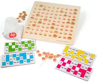 Bingo Bigjigs clasic din lemn - 105 de piese
