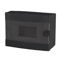 Plastic Box For Surface Mnt. 9 Way, Negru
