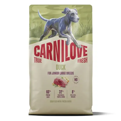 Carnilove True Fresh Dog Dry Duck Junior Large Breeds 4 kg