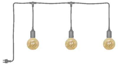 Lustră portabilă cu trei brațe Osram – Endura Decor, 3x 4W, 7 m, gri