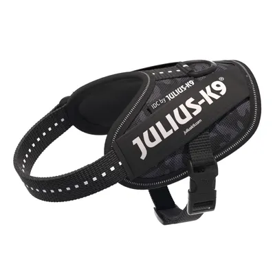 Ham ajustabil, camuflaj noapte, elemente reflectorizante, circumferința piept 33-45 cm, pentru câini cu greutate de 2-5 kg