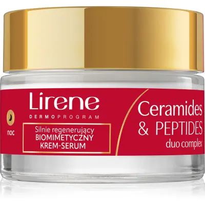 Lirene Ceramides & Peptides Duo Complex 60+ Crema de noapte reparatorie cu efect de regenerare 50 ml