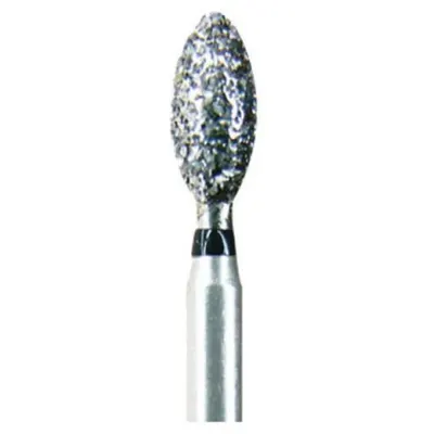Freze Diamantate Stomatologice, Oval, 257-018 F, Granulatie Fina, pentru Turbina, 5 Bucati