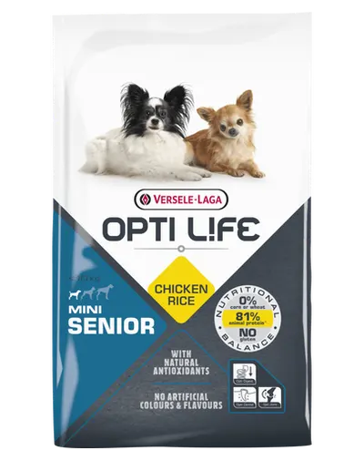 VERSELE-LAGA Opti Life Senior Mini hrana uscata pentru caini seniori de talie mica 7,5 kg