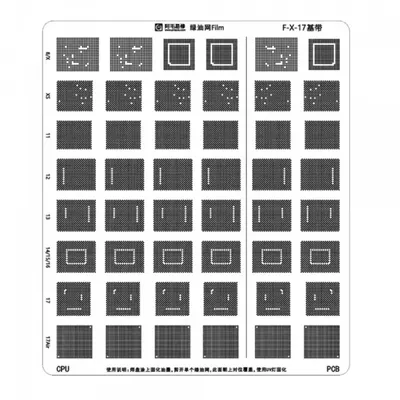 Sablon Mascare UV CI Amaoe pentru Apple iPhone XS - 17 Air Series, IC