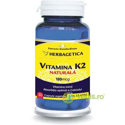 Vitamina K2 MK7 Naturala 120mcg 30cps