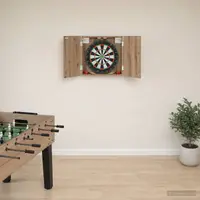 vidaXL Cabinet pentru ținte de darts Stejar Artizanal Lemn prelucrat
